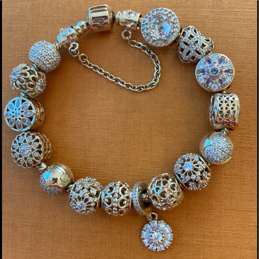 Gold pandora bracelet